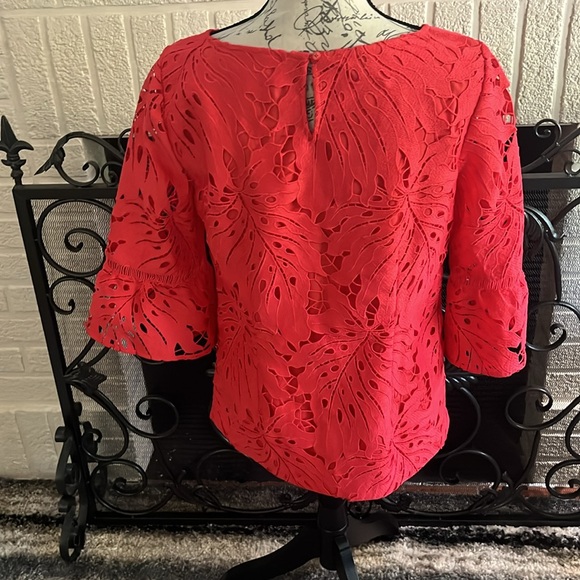 RSVP TALBOTS Elegant Pink Lace Women's Top - Picture 2 of 3